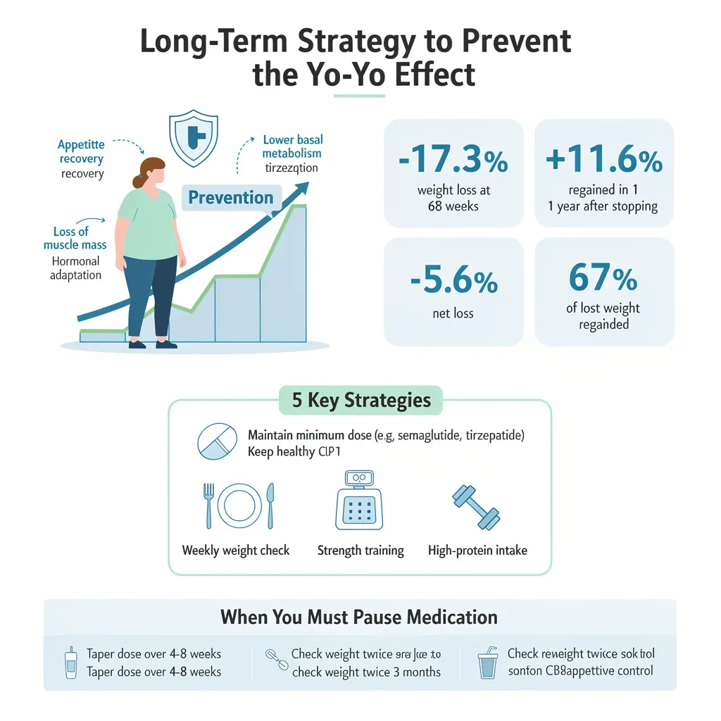 Weight rebound prevention strategy chart