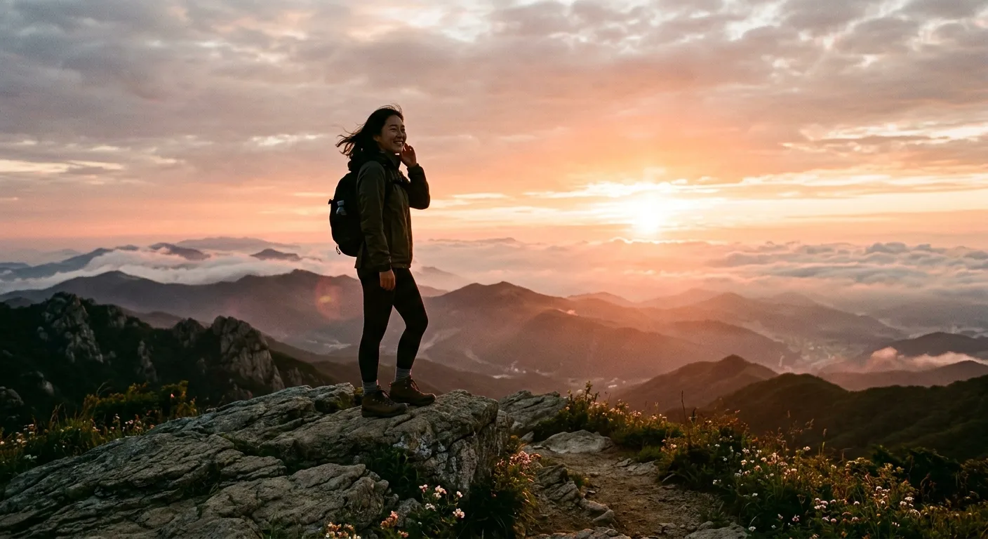 Silhouette of person smiling at sunrise, symbol of hope and recovery
