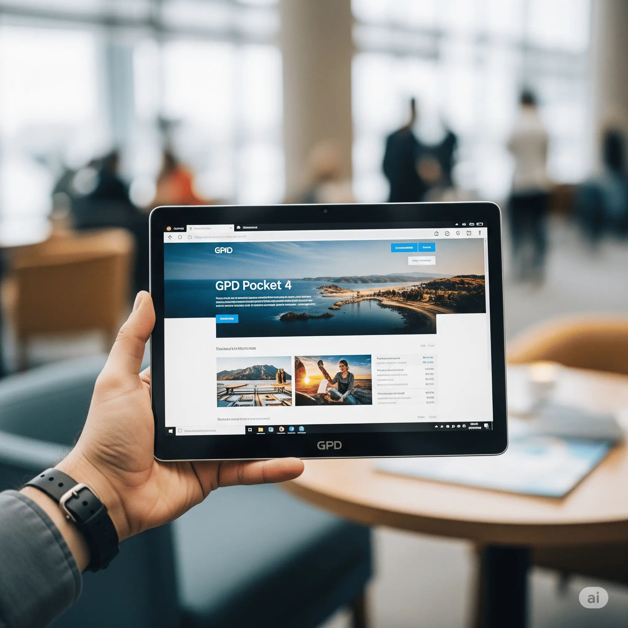 Using the GPD Pocket 4 in tablet mode