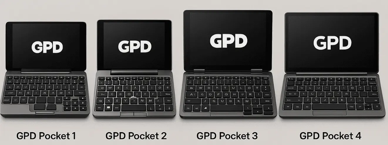 The evolution of the GPD Pocket series