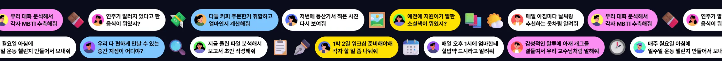 카카오톡에서 AI 비서가 레스토랑 예약을 대신해주는 미래 모습