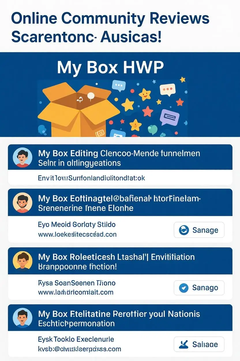 온라인 커뮤니티 후기 스크린샷: Reddit과 블로그에서 My Box HWP 편집 칭찬