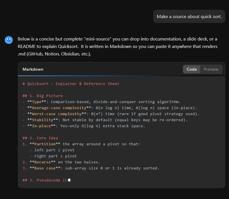 Local Kimi K2 run terminal generating quicksort code via API