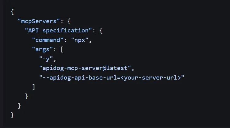 Cursor IDE referencing Apidog API documentation via MCP server and generating TypeScript interfaces