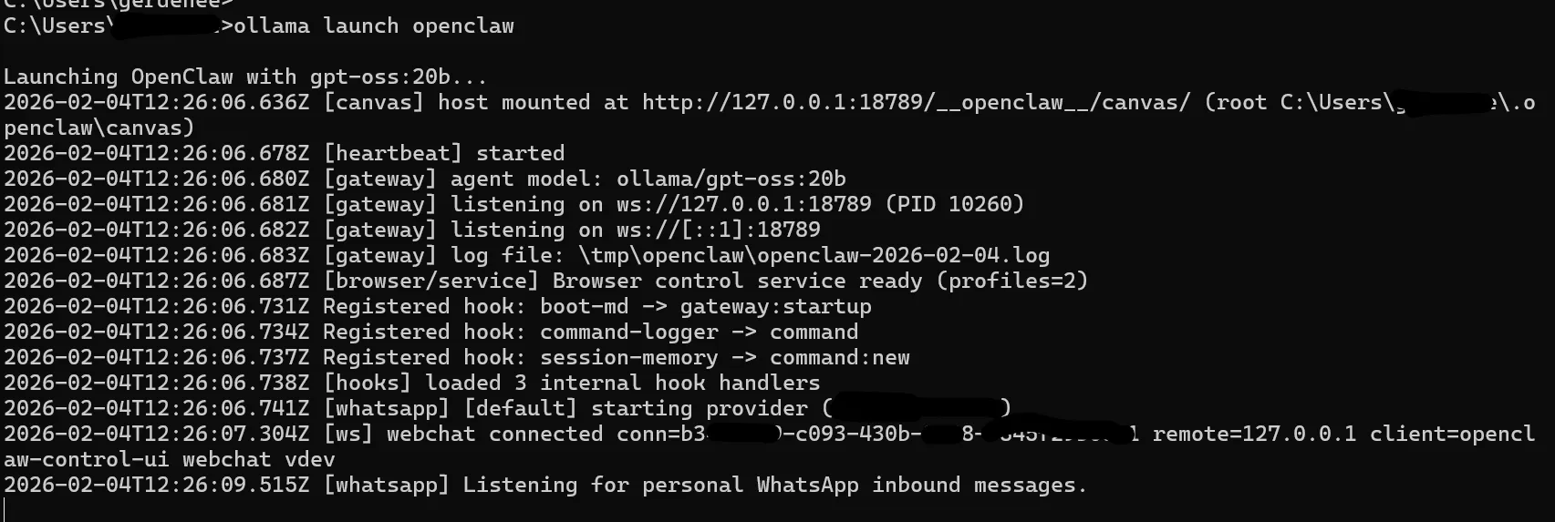 Ollama local LLM setup screen and performance comparison chart