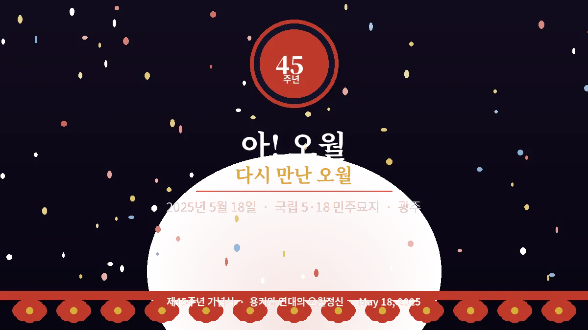 2025년 제45주년 5.18 민주화운동 기념식 - 광주 국립5·18민주묘지에서 열린 추모 행사